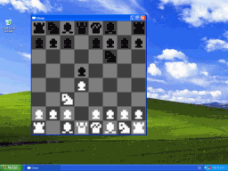 El ajedrez corriendo en Windows XP